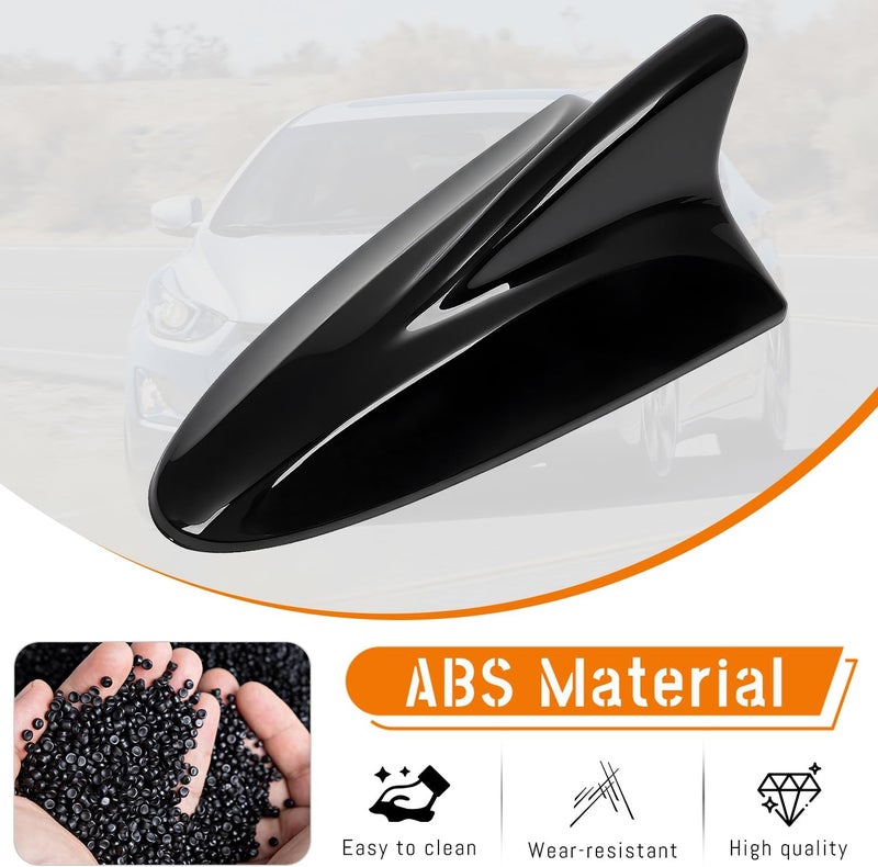 AMSPRAC Shark Fin Antenna Cover Compatible with for Elantra Sedan MD 2011-2016,for Hyundai Sonata Sedan YF 2009-2014 w/GPS,for Genesis Sedan BH 2008-2013,96210,962103Q800,962103X100NKA (Glossy Black) - Image 5